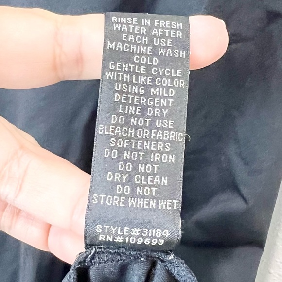 Athleta Swim Exercise Strappy Dress Black Size Medium M - Picture 7 of 7